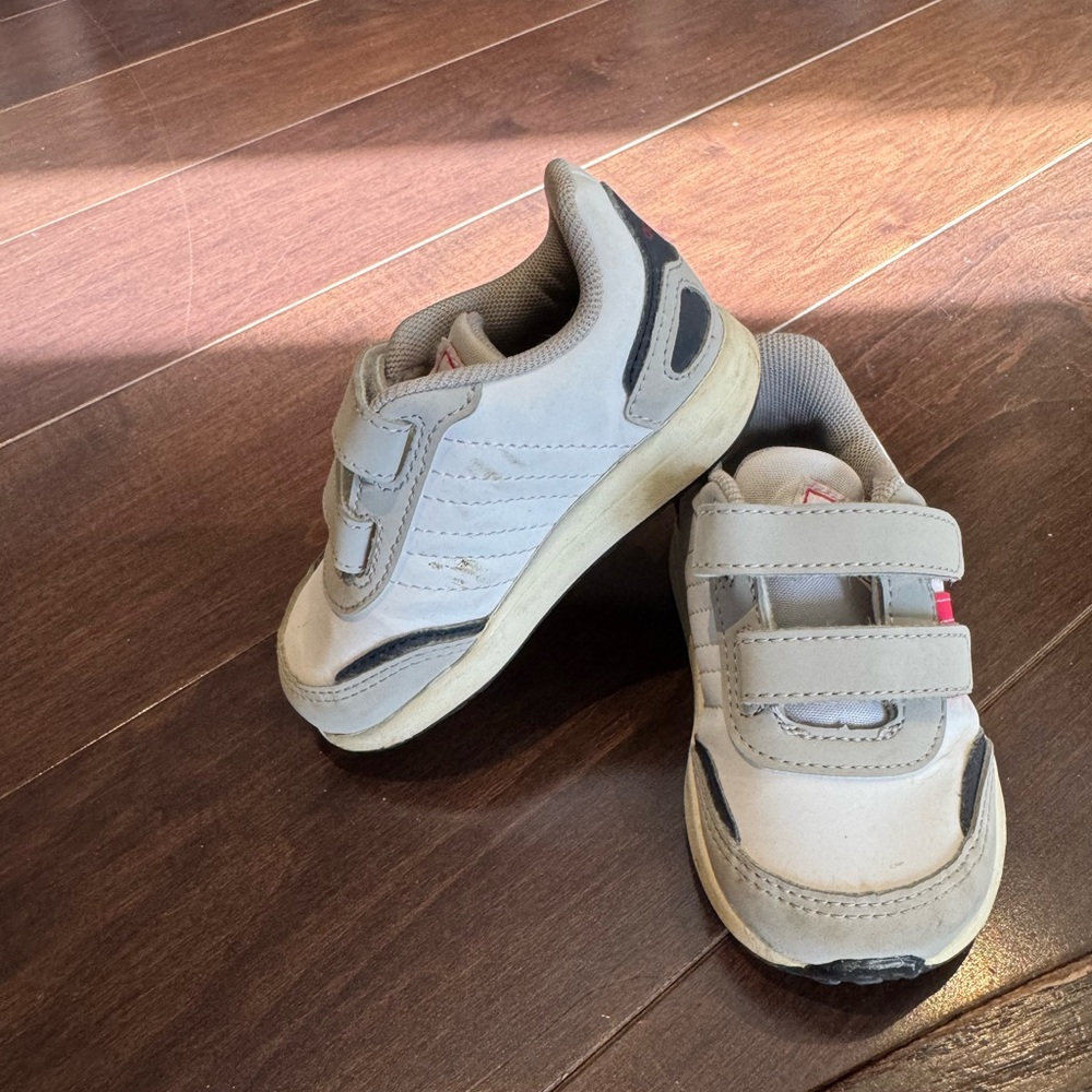 adidas Kids White and Black Sneakers